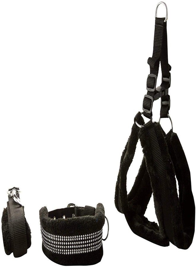 Cavalry Nylon Dog Harness, Dog Collar & Leash Adjustable (Medium, Black) - Image 4